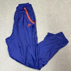Nike Vintage 90s Purple Windbreaker Track Pants Ankle Zip Size Medium 10-12